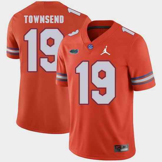 Men Florida Gators Johnny Townsend Orange Jordan Brand 2018 Game Jersey